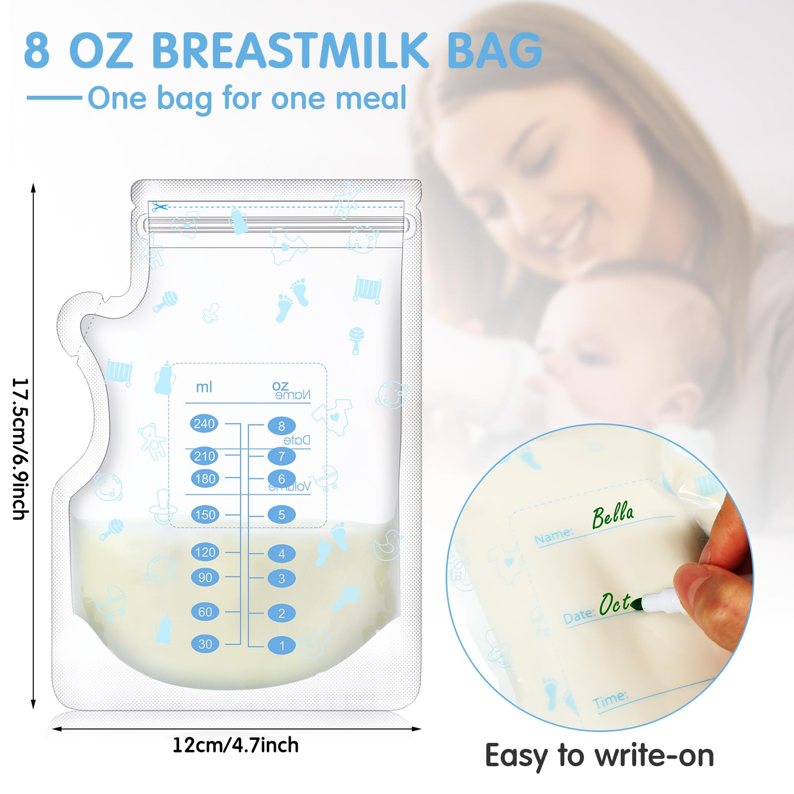 Sherr strong double-seal breastmilk bags protect milk freshness