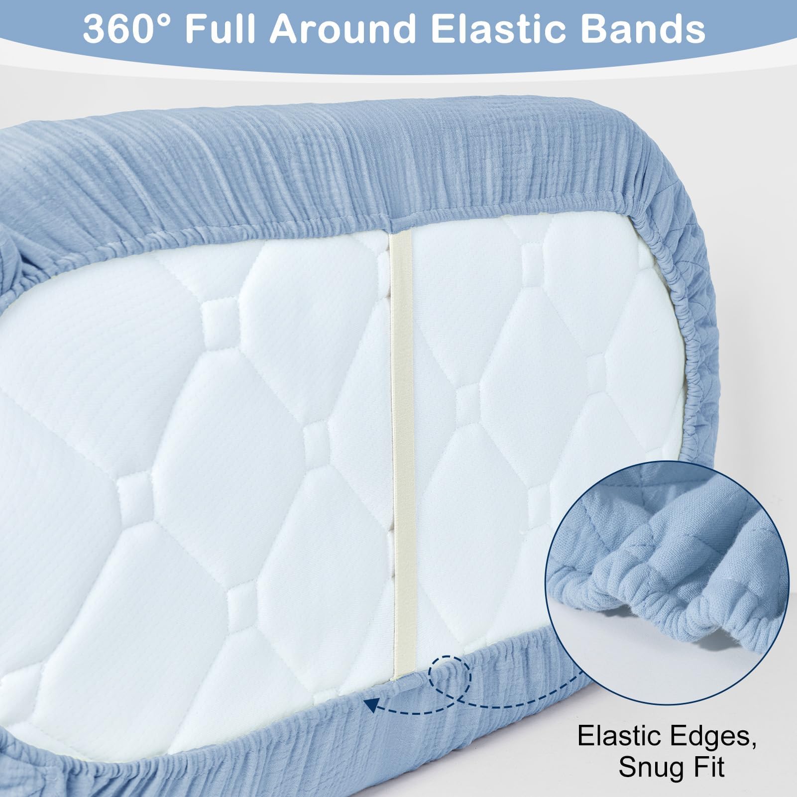 Sheet size 33x17x4 inches fits most bassinets for versatile use.