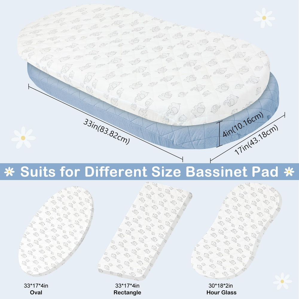 Machine washable and quick-drying durability of SheSeek bassinet sheet.