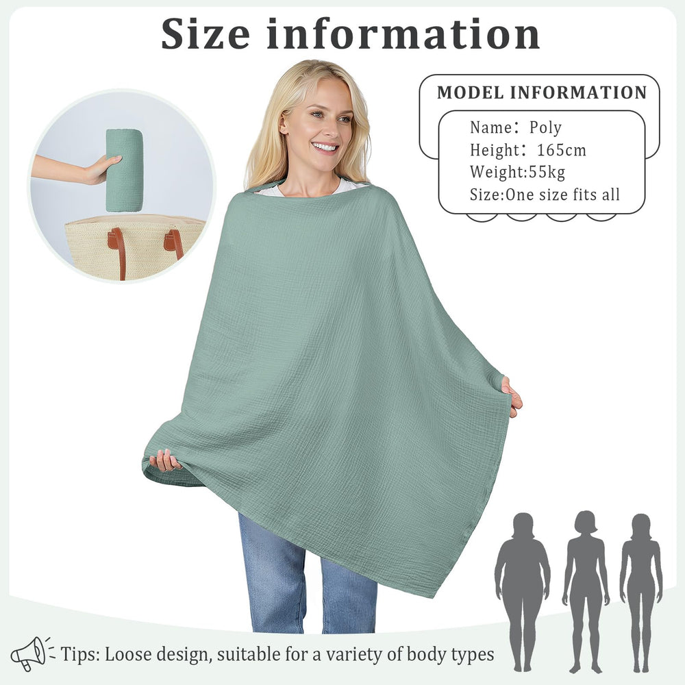 SheSeek nursing cover offers versatile uses: stroller shade, blanket, shawl