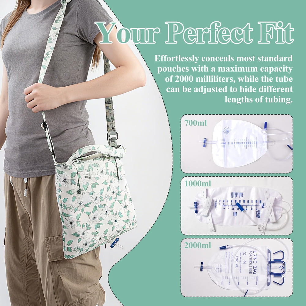 SHFGYG catheter bag holder with adjustable strap adapts to you.