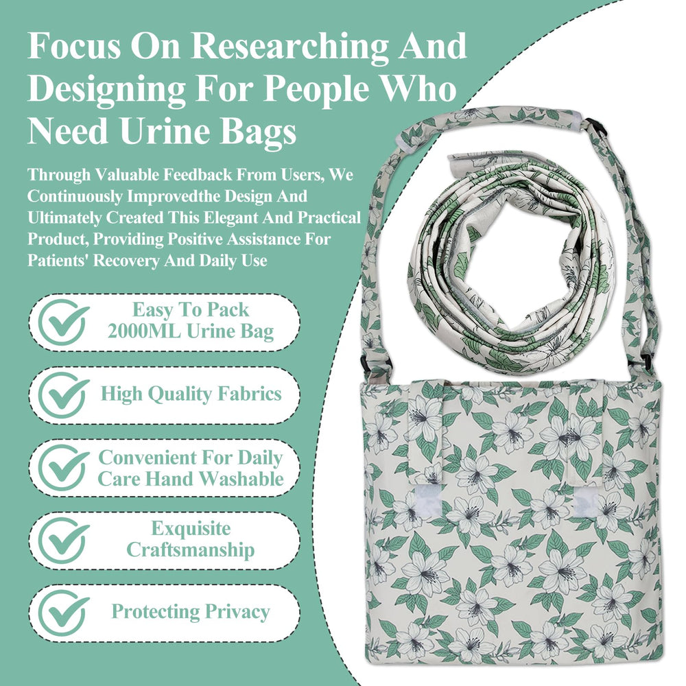 SHFGYG catheter bag holder with zippered bottom for discreet access.