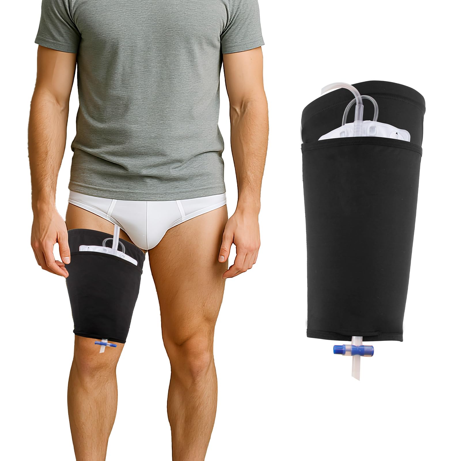 SHFGYG catheter leg bag holder with four sizes provides secure, non-slip stability.