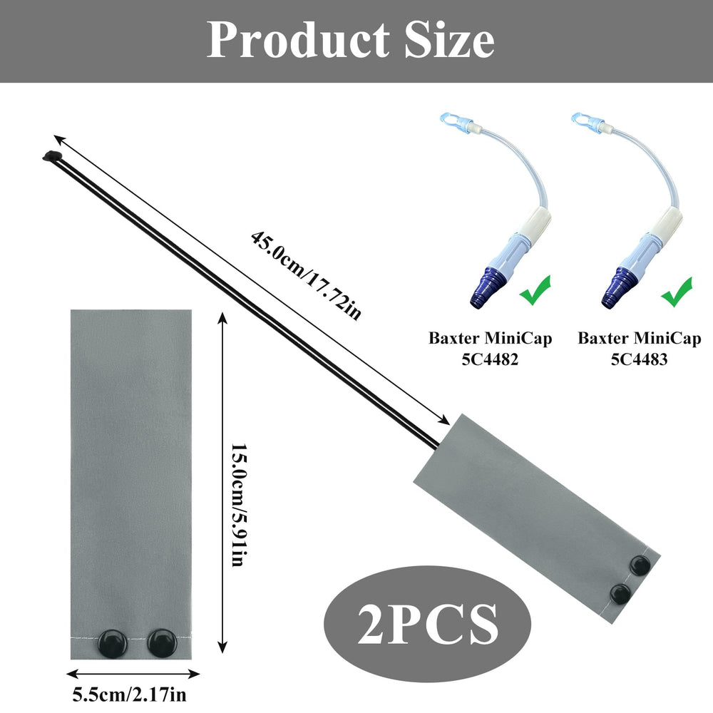 SHFGYG lanyard PD catheter holder gray keeps tubing secure while you shower.