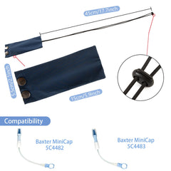 SHFGYG blue PD catheter holder with soft fabric for skin-friendly comfort.