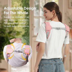 Shiaon M-position design supporting natural leg posture for babies