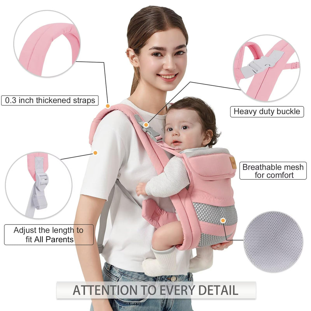 Shiaon carrier quick-wear design enables easy one-minute placement for baby