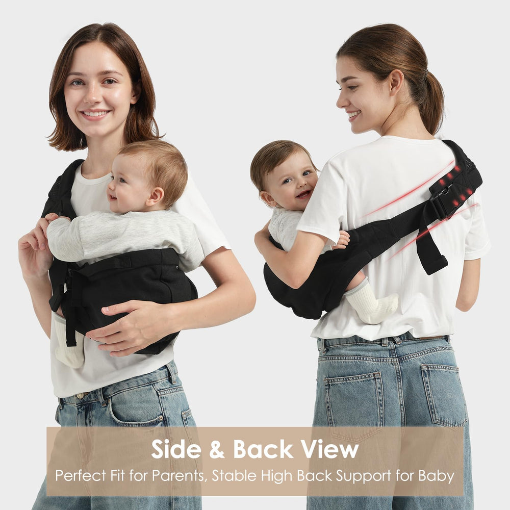 Shiaon sling crafted from natural cotton material for breathability.
