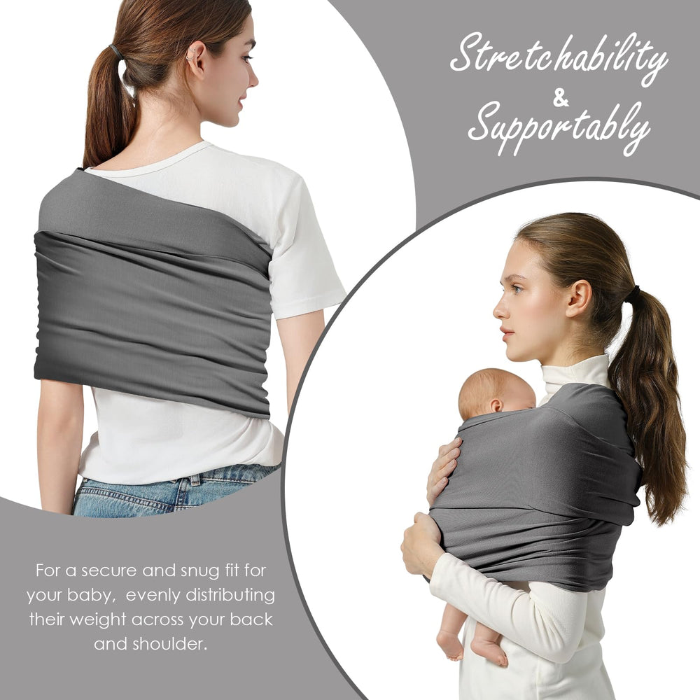 Shiaon baby wrap ergonomic hip-position supports baby's healthy posture