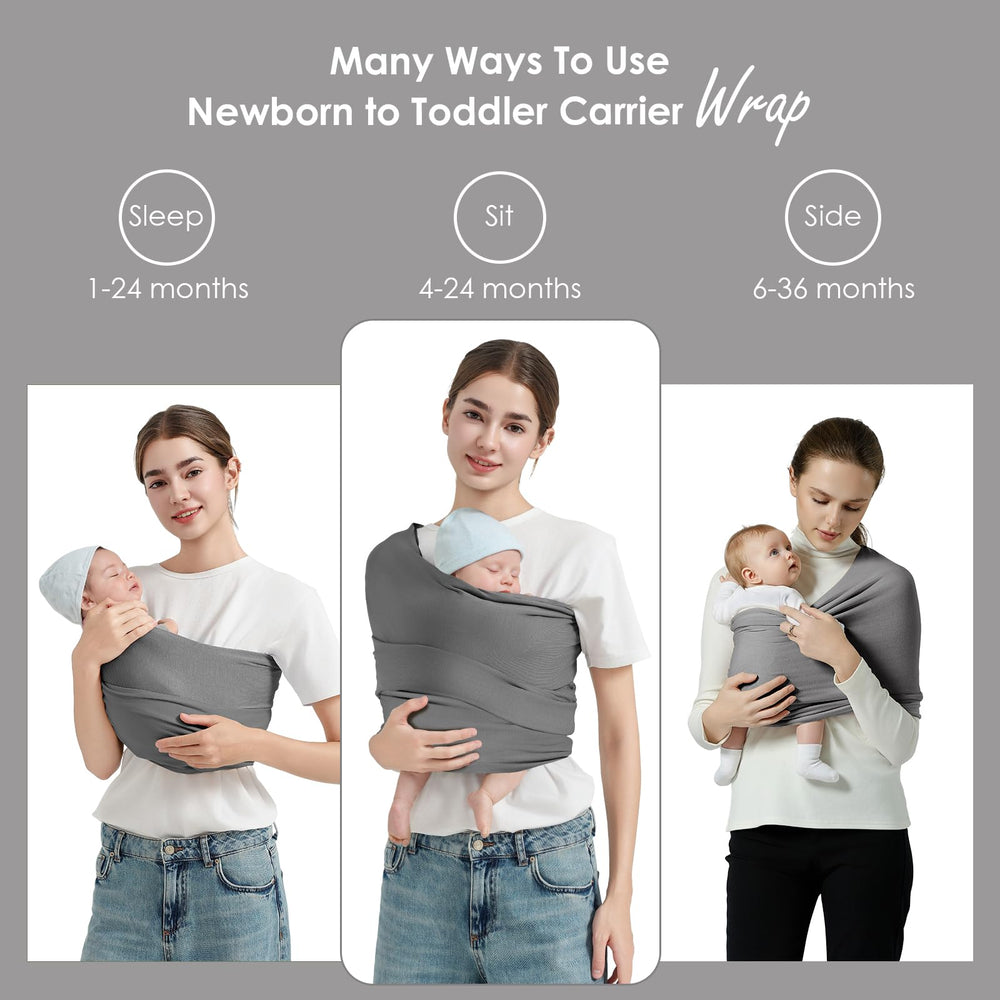 Shiaon baby wrap seamless design enables quick-wear without buckles