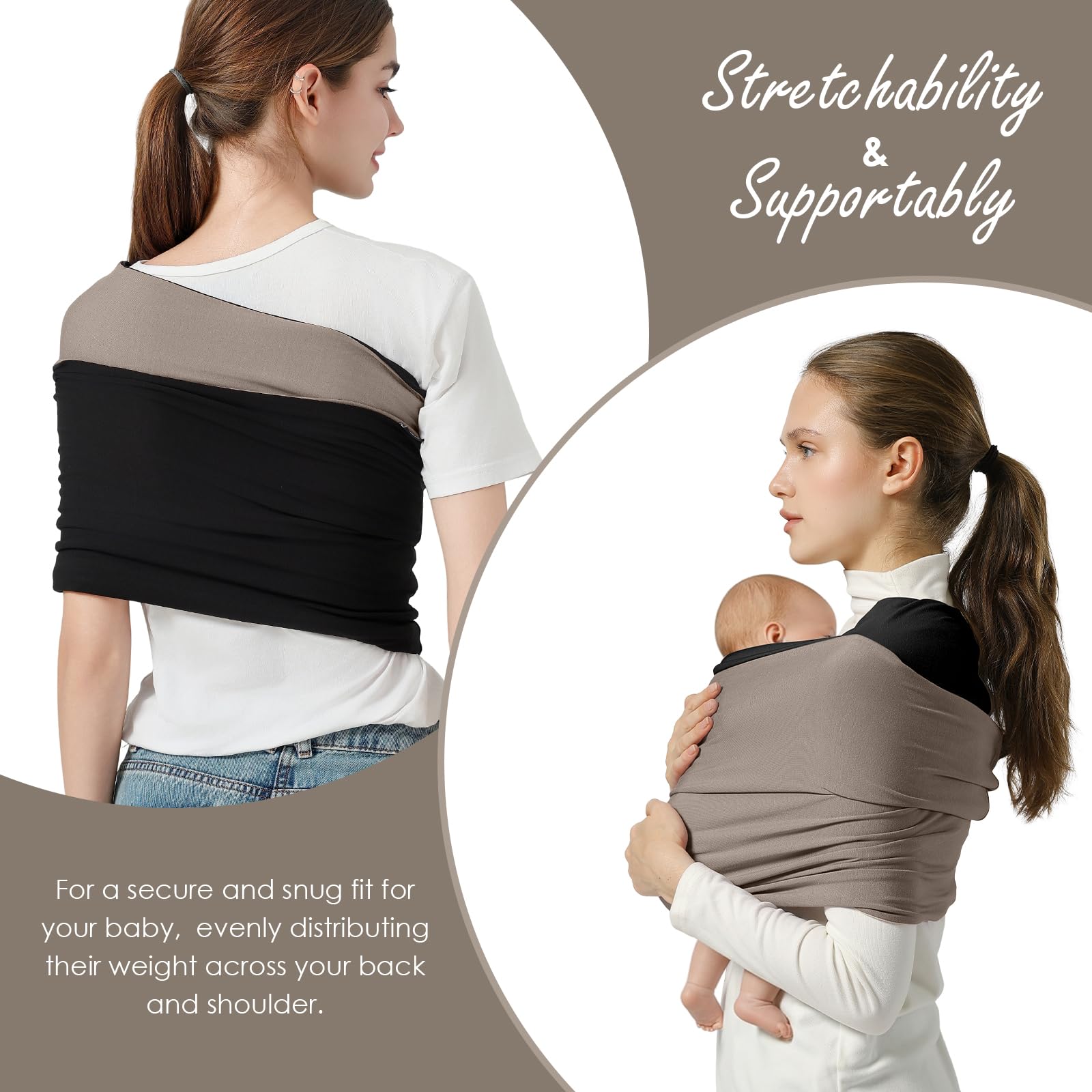 Shiaon travel friendly sling fits in a bag for on the go soothing