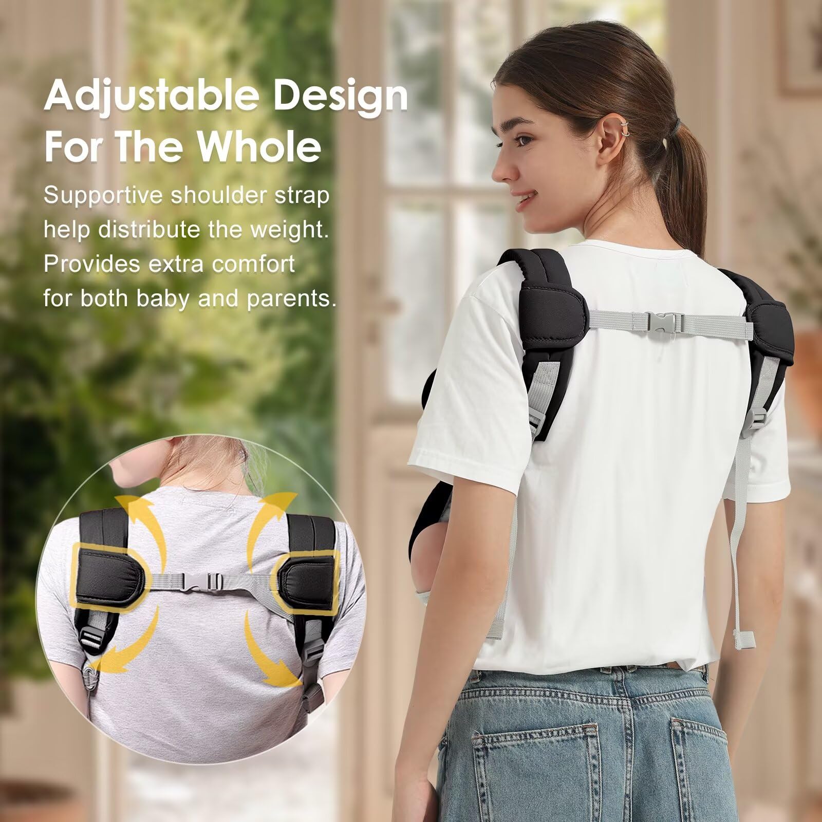 Shiaon quick-in, quick-out design makes on-the-go parenting simpler.