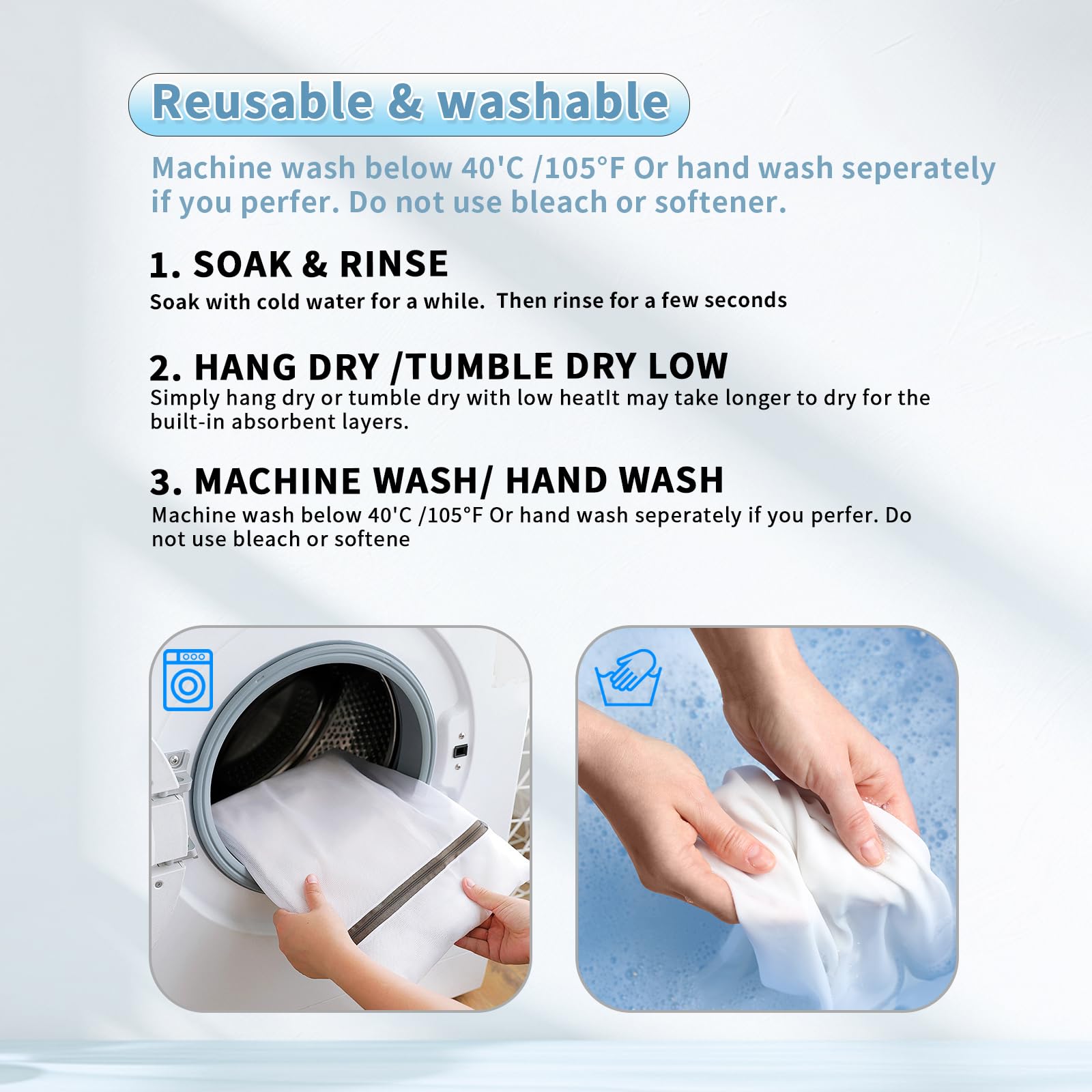 ShieldEase 150ml absorption capacity keeps you dry during the day
