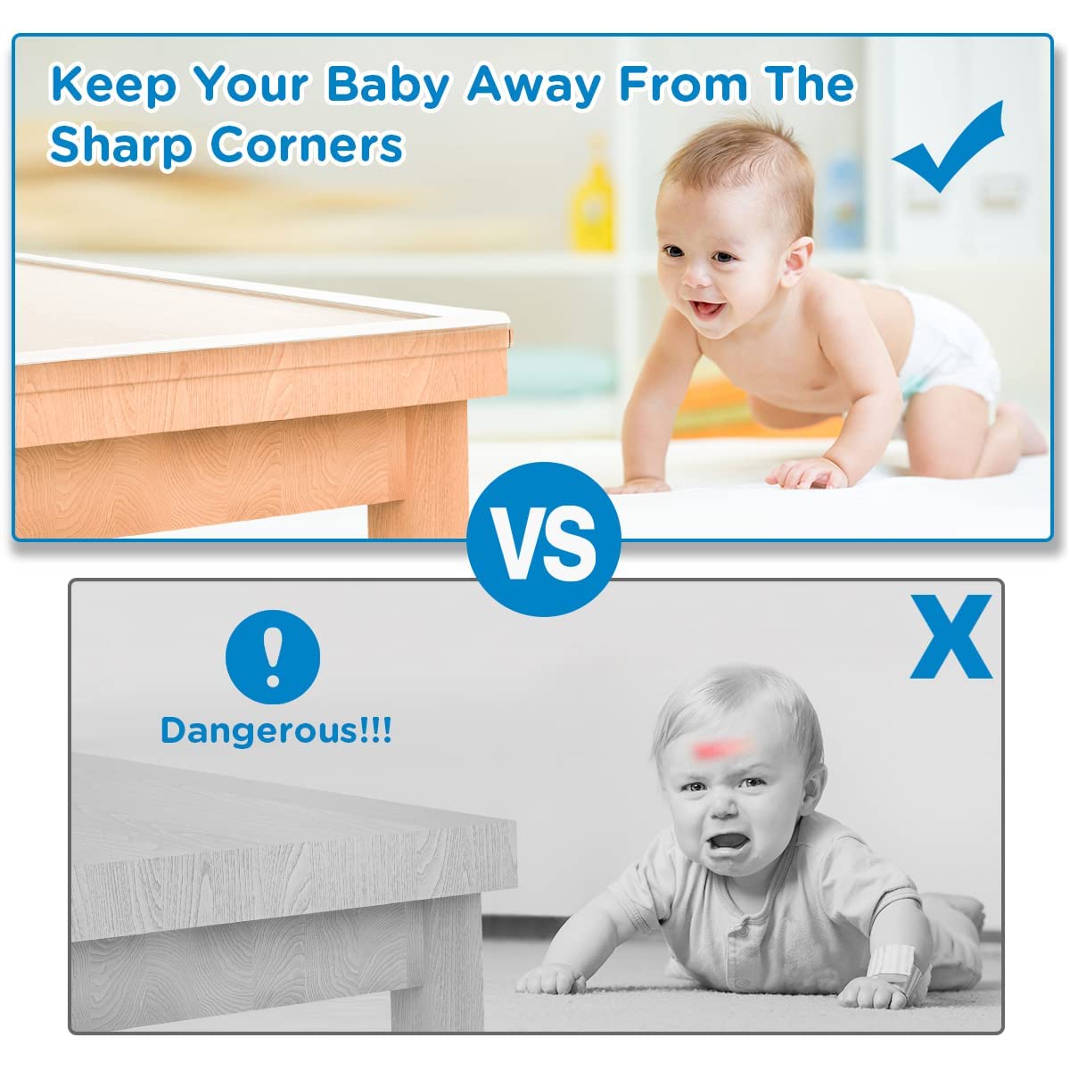SHIISEWE thickened silicone corner protector offers discreet soft cushioning