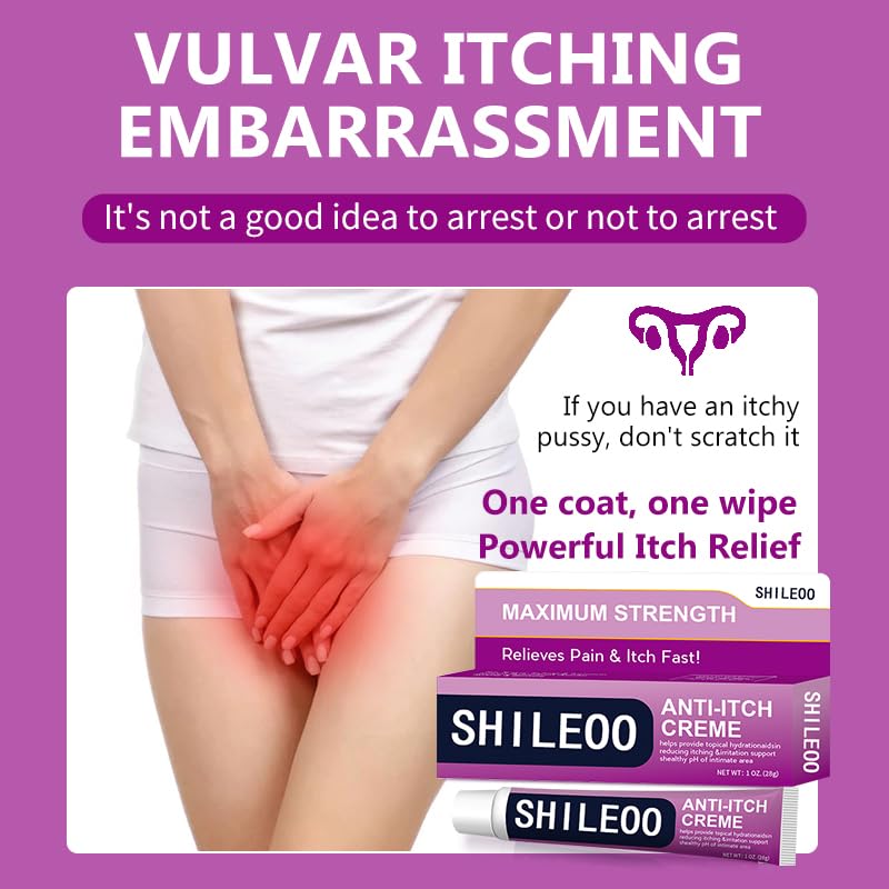 Shileoo hormone-free label emphasizes safe moisturization for sensitive areas.