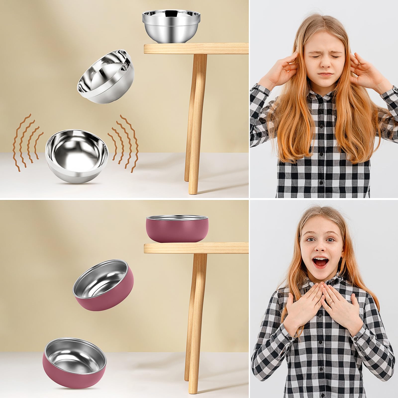 ShineMe dishwasher safe bowls for quick cleanup and storage