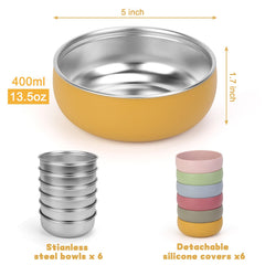 ShineMe six-color bowls help kids identify their dishes easily.