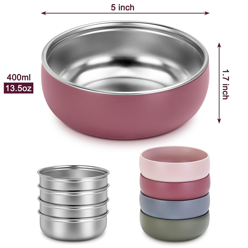 ShineMe stainless steel kid bowl demonstrates durable, odor-resistant performance for everyday meals.