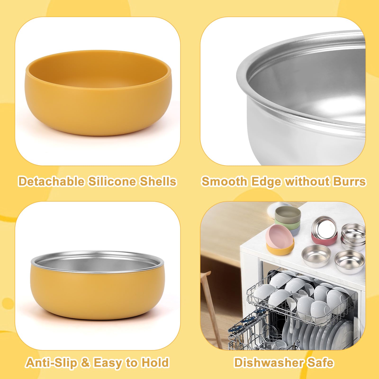 ShineMe SUS304 steel resists odors and stains for daily use.