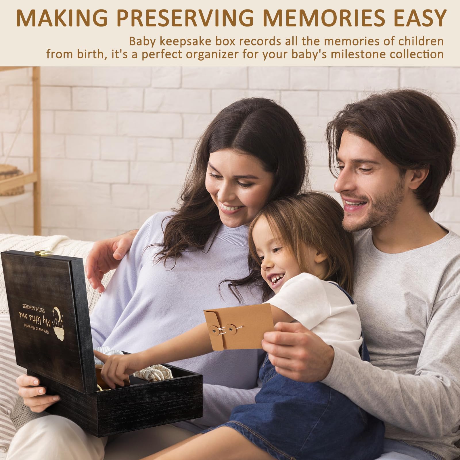 Shinlar moon-stars-cloud design adds a charming touch to baby memory storage