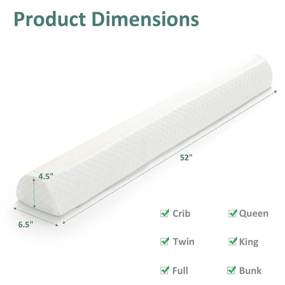 Shinnwa easy-install bumper rail sits flat on the mattress for simple setup.