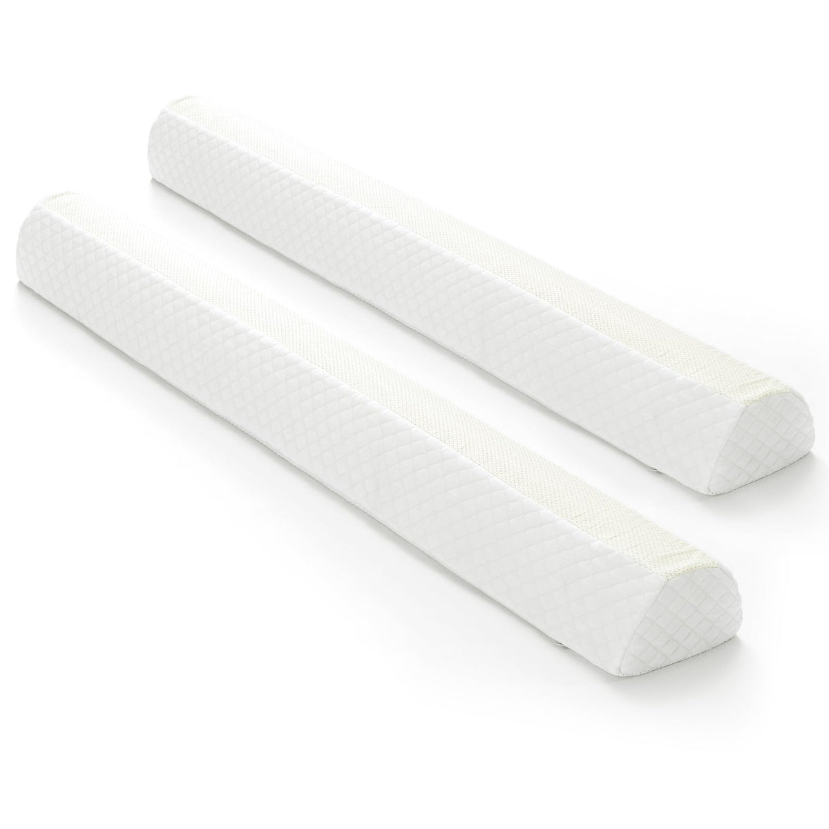 Shinnwa memory foam bed bumper provides a gentle guard to help toddlers stay safely on the bed.