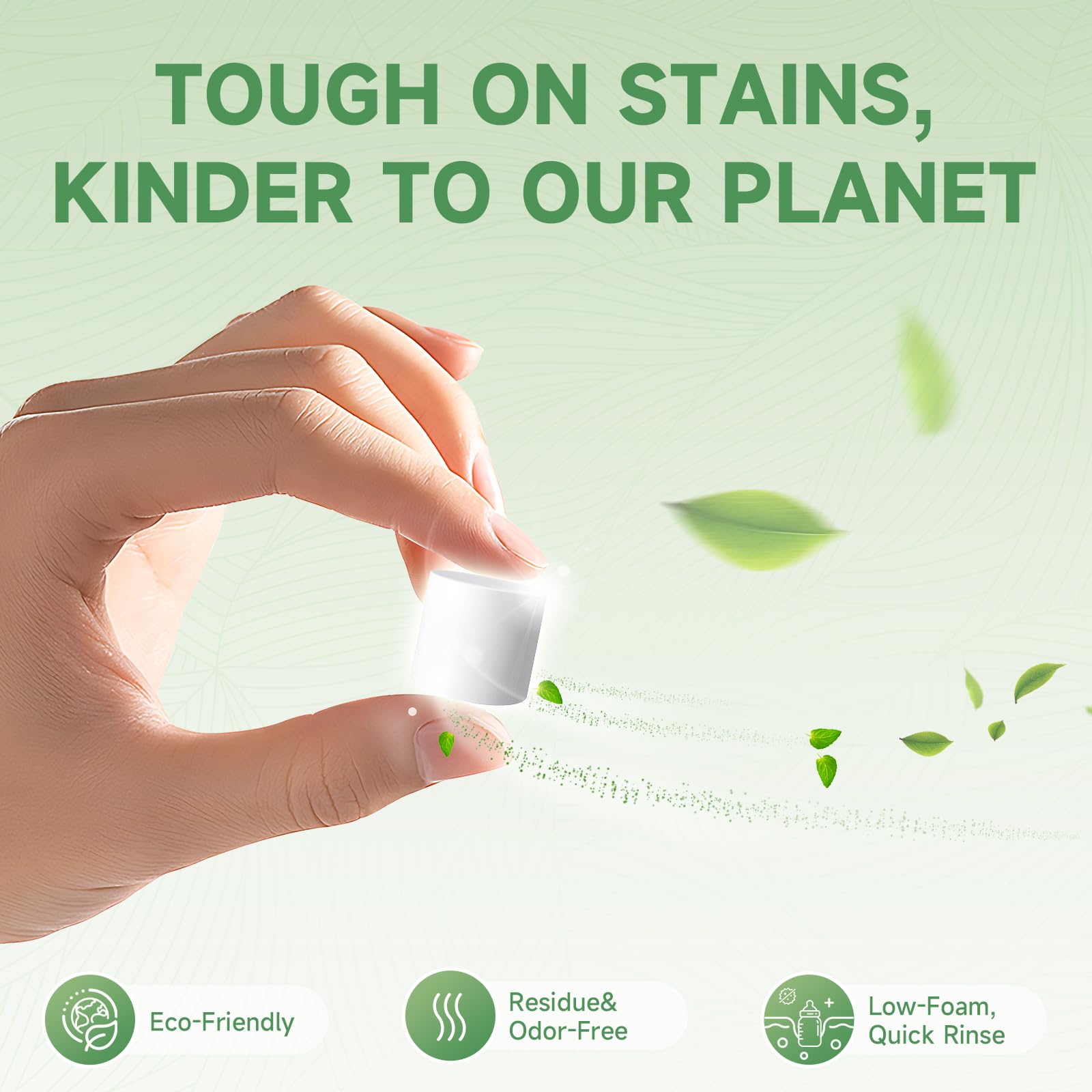Shinyclean active oxygen and protease enzymes for thorough cleaning