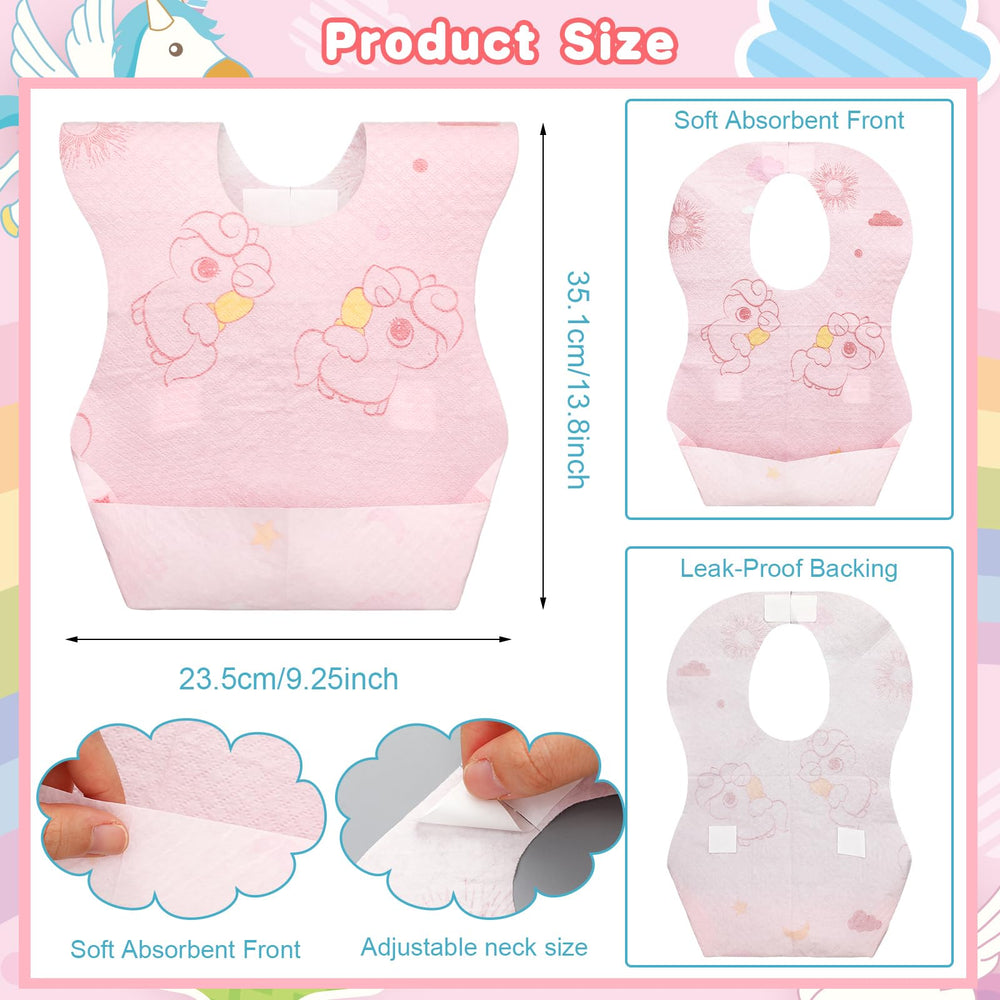 Shinymoon adjustable-neck bibs fit growing babies securely and comfortably
