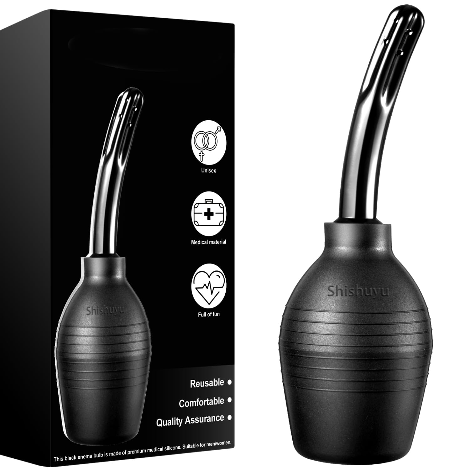 Shishuyu 310ml anal-douche-enema-bulb designed for gentle, thorough cleansing.