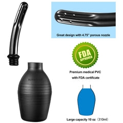 Shishuyu PVC odorless enema bulb with soft body for gentle cleansing sessions.
