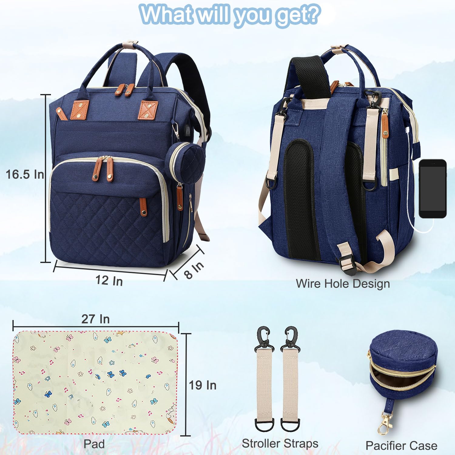 SHITIESHOU blue ergonomic shoulder strap for comfort