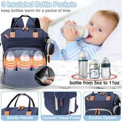SHITIESHOU blue stroller-strap compatible bag for hands-free strolling