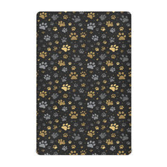 SHJI baby crib sheet with dog paw print design, soft and skin-friendly.