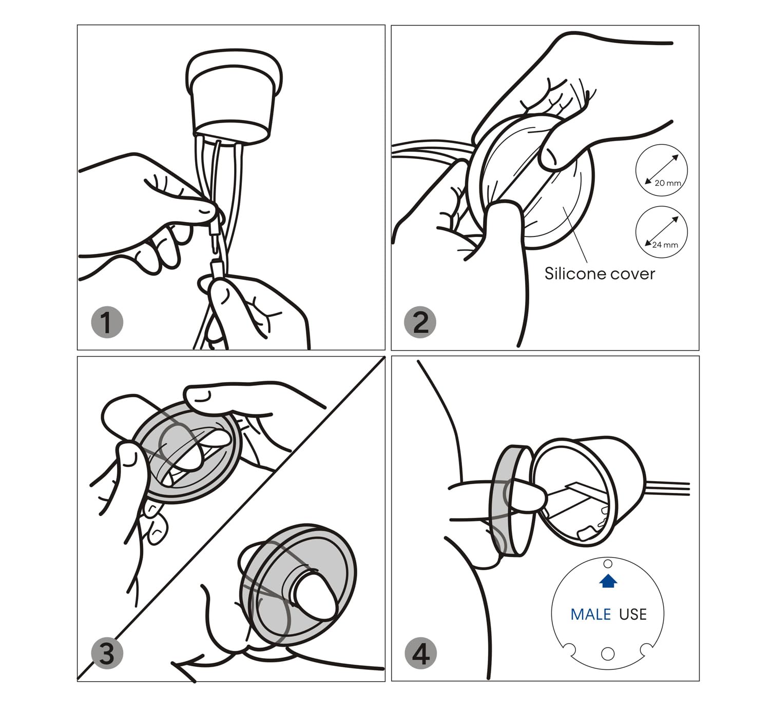 SHOCOKO silicone rings provide secure sealing for comfortable, leak-free use.
