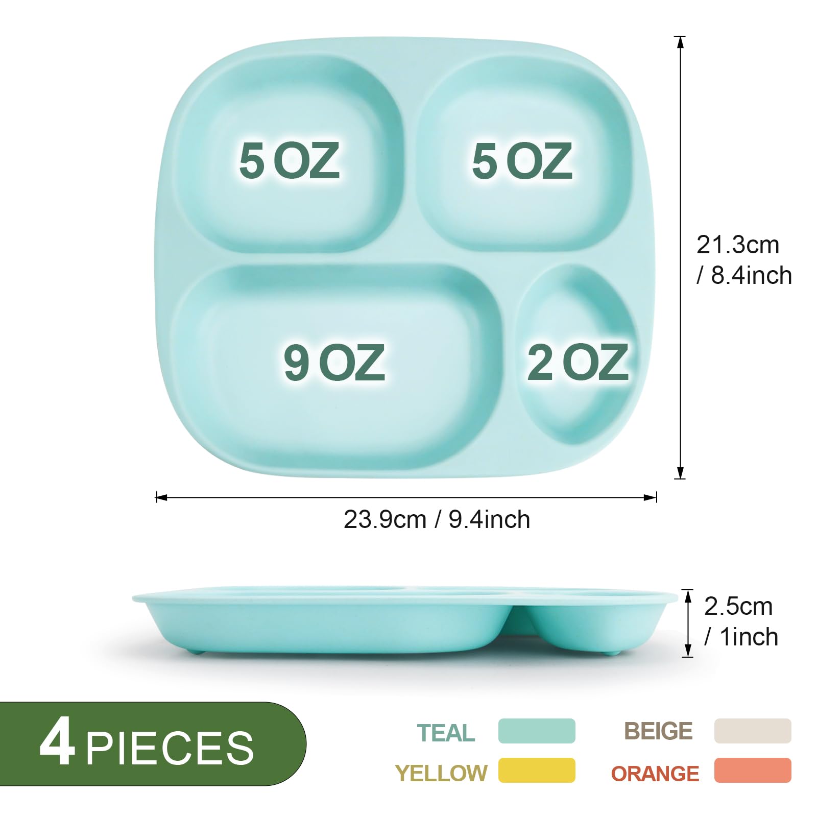 shopwithgreen bamboo divided plates freezer-safe demonstration of food storage versatility