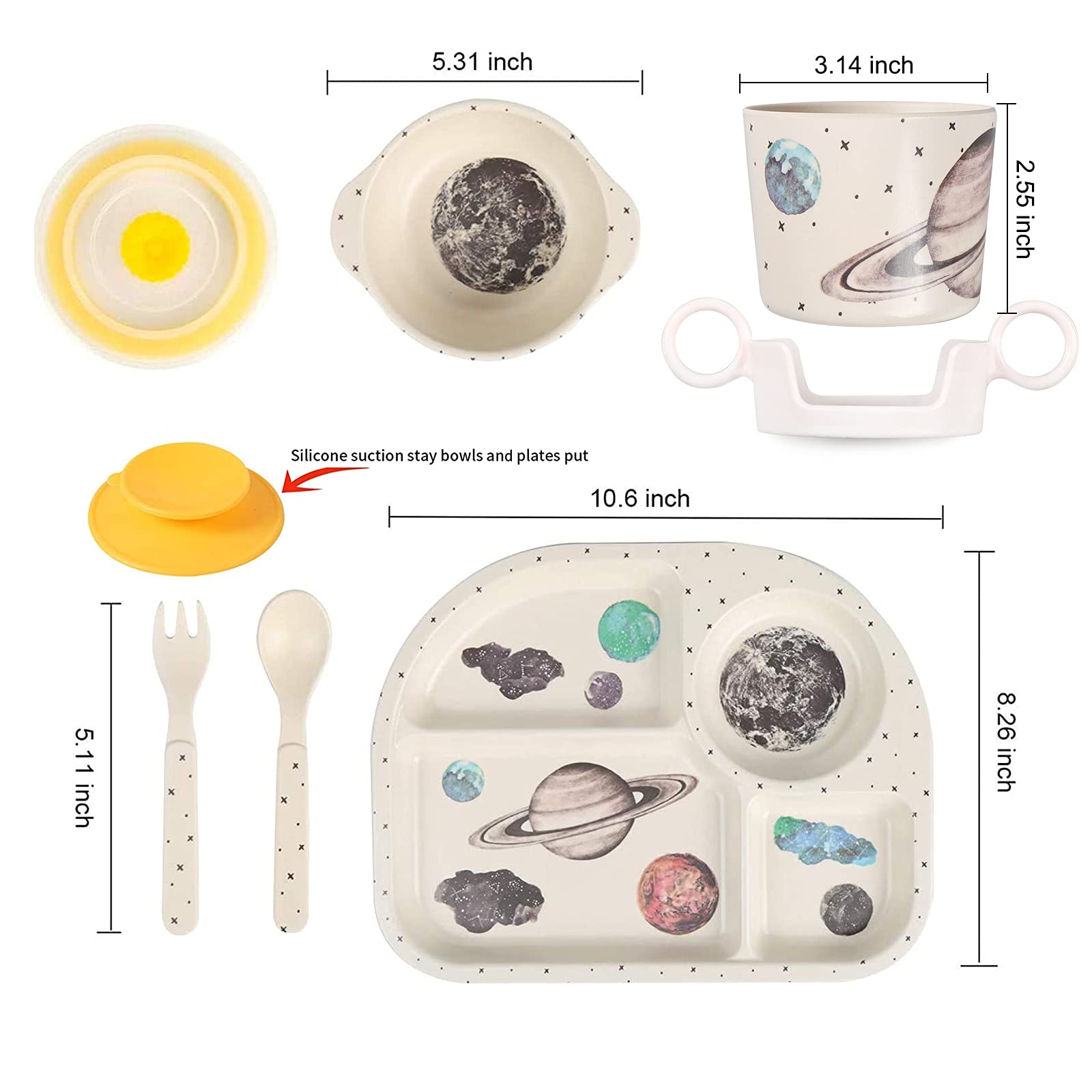 Shopwithgreen bamboo kids dinnerware bowl ideal for snacks and soups during playtime.