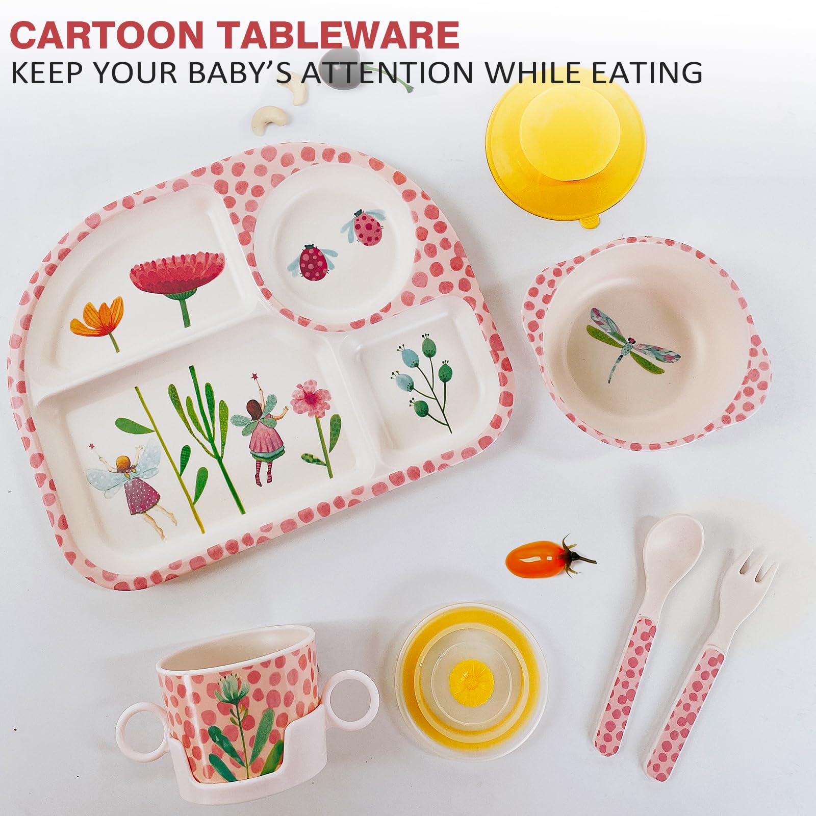 shopwithgreen set in assorted colors adds visual appeal to kids' mealtimes