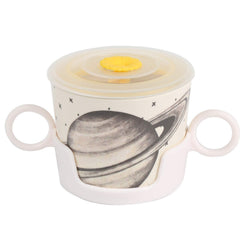 Shopwithgreen bamboo kids dinnerware cup holder keeps drinks steady at meals.