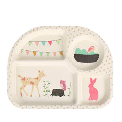 Shopwithgreen bamboo kids dinnerware cup with grip and kid-friendly artwork