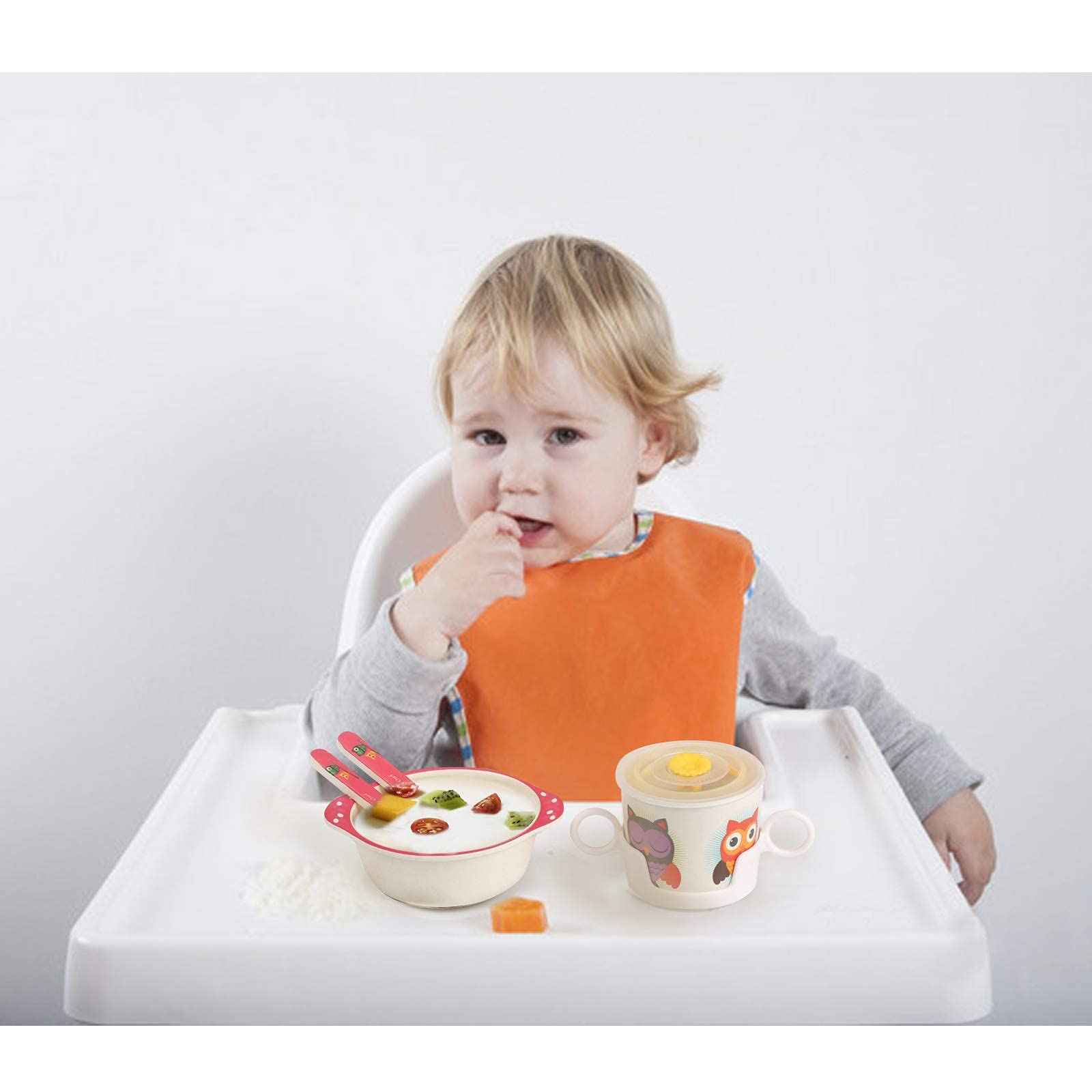 ShopWithGreen silicone suction cup to reduce spills on trays