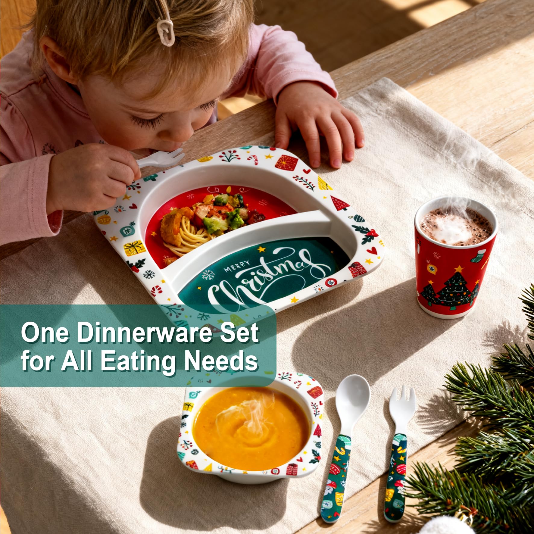 Shopwithgreen kid utensils set fits small mouths for easy feeding