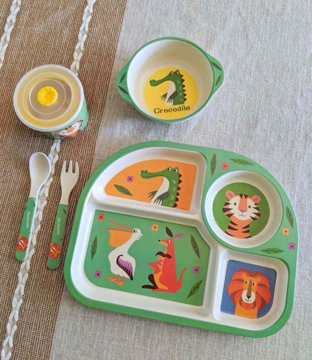 shopwithgreen animal-cartoon colors make mealtime engaging and less distracting