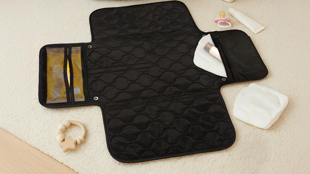shorty-love compact tri-fold fits in a tote or backpack.