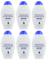 Shower To Shower Sport powder six-pack packaging ready for gym bag dryness.