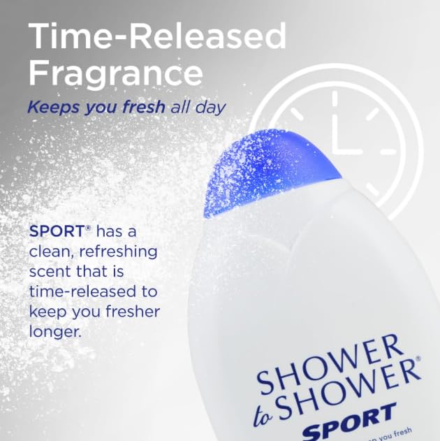 Shower To Shower Sport powder on skin showing reduced friction during workouts.