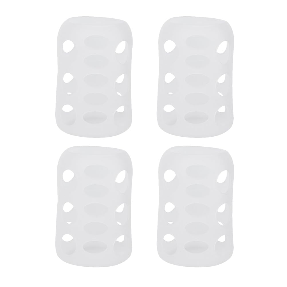 SHOWERORO silicone bottle sleeve close-up protecting glass from drops.