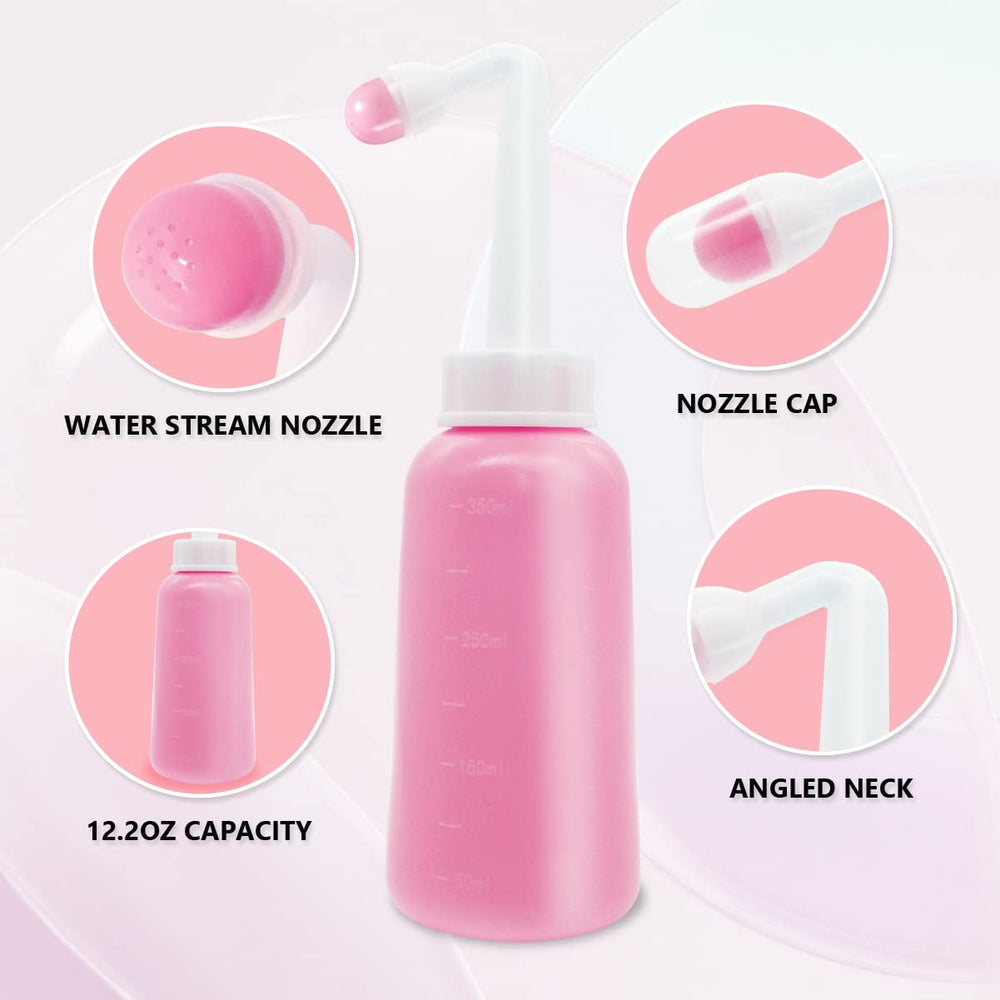 Showvigor peri bottle with angled spout targets hard-to-reach areas for comfortable postpartum care