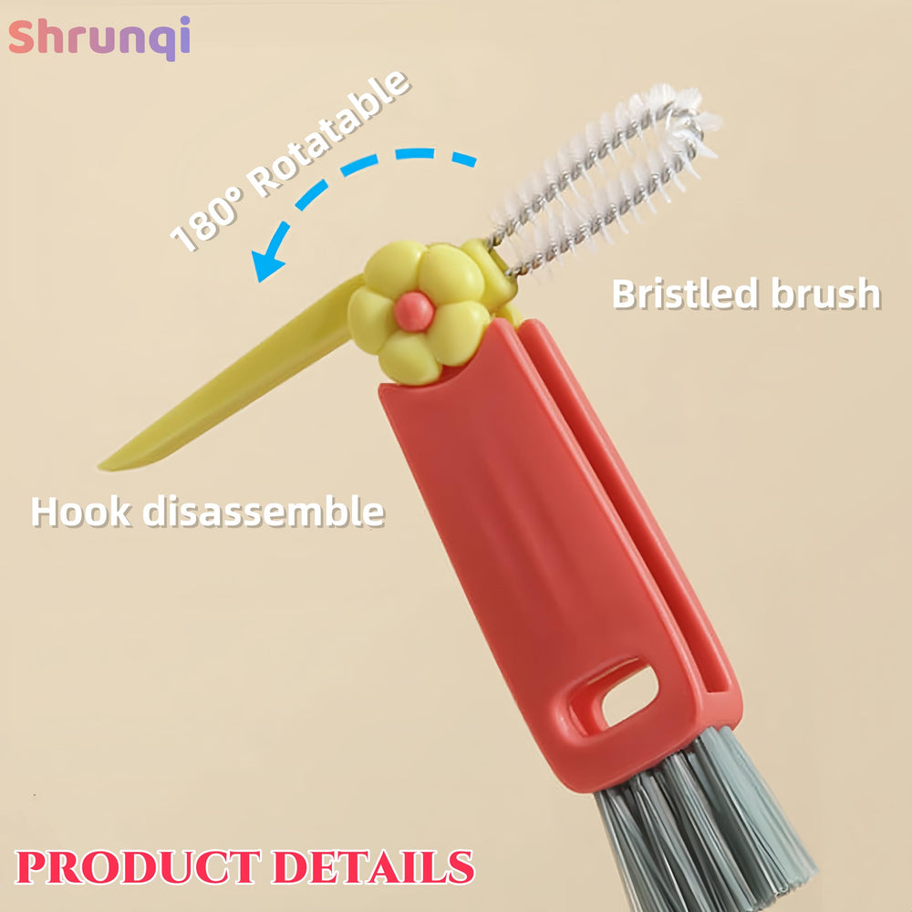 Shrunqi corner brush with durable bristles tackles tricky corners.