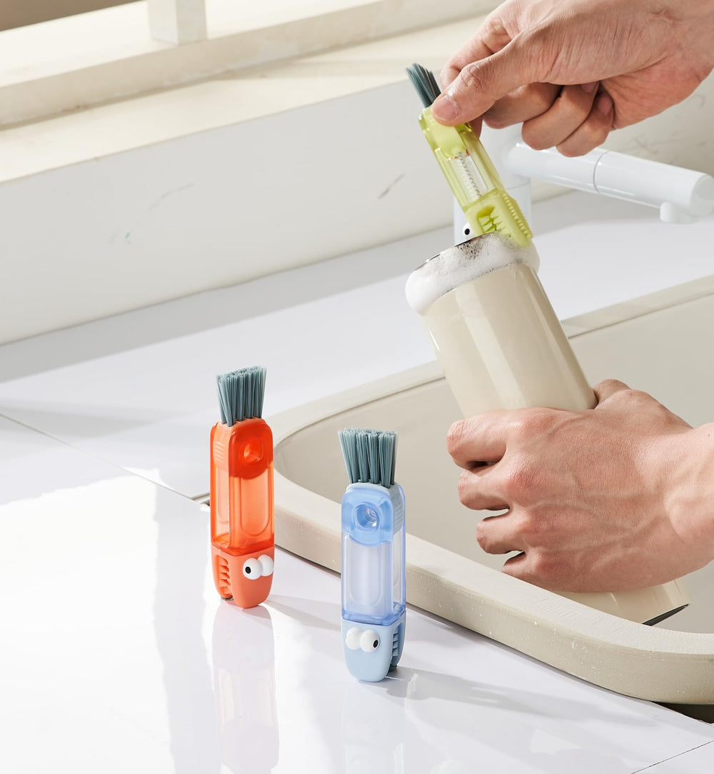 Shrunqi stranded slit brush reaching narrow gaps in bottles and cups