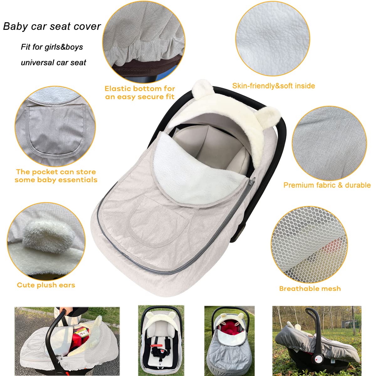 shsyue easy-access zipper design for quick baby transfers